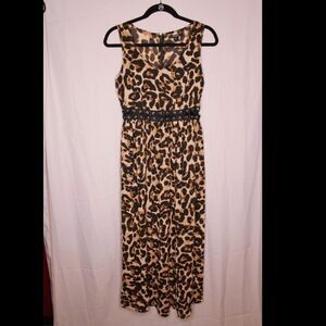 Forever 21 Sheer Leopard Print Maxi Dress
